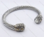 Wholesale stainless steel Solid White Pearl Bangles - KJB130029