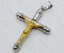 Gold Jesus Cross Pendant For Men - KJP050571