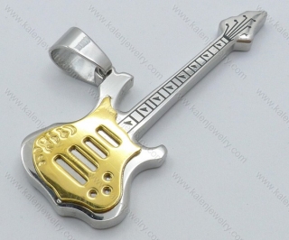 Gold plating Stainless Steel Guitar Pendants of Kalen Jewelry - KJP050921