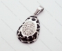 Silver Plated Stainless Steel Casting Zircon Pendants - KJP070073