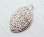 Silver Plated Stainless Steel Casting Zircon Pendants - KJP070090