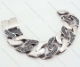 316L Stainless Steel Men's Big & Heavy Bracelet with emboss finishing - KJB200020