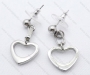 Stainless Steel Heart Earrings For Women