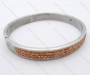Wholesale Stainless Steel Stone Bangles- KJB050025