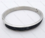 Wholesale Stainless Steel Stone Bangles- KJB050026