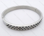 Wholesale Stainless Steel Stone Bangles- KJB050030