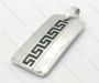 Wholesale Stainless Steel Square Tag Pendants - KJP120006