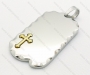 Wholesale Stainless Steel Square Tag Pendants - KJP120010