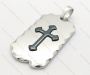 Wholesale Stainless Steel Square Tag Pendants - KJP120012