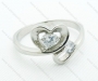 Stainless Steel Zircon Stone Rings - KJR220027