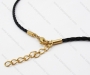 Leather necklace with Stainless Steel Pendant - KJN030047