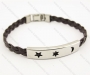 Stainless Steel Leather Bracelets - KJB060050