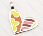Stainless Steel Colourful Heart Pendants - KJP160010