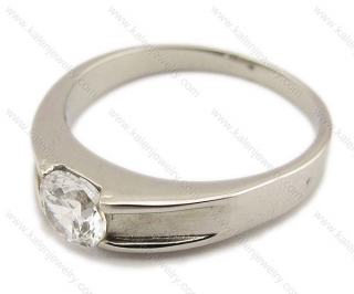 Simple Stainless Steel Cutting Rings - KJR010086