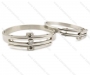 Stainless Steel Couple Bangles - KJB050105