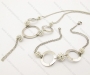Stainless Steel Necklace & Bracelet with Stones