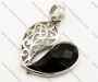 Stainless Steel Stone Pendants - KJP070113