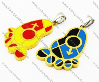 Stainless Steel Couple Pendants - KJP160028