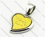 Stainless Steel Heart Pendants - KJP160037