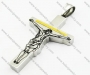 Gold Plating Stainless Steel Jesus Cross Pendants - KJP160051