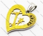Stainless Steel Aries Constellation Heart Pendants - KJP160062