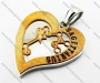 Stainless Steel Sagittarius Constellation Heart Pendants - KJP160069