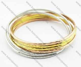 Stainless Steel Gold Bangles - KJB130136