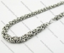 stainless steel men's necklace features a stylish woven pattern - KJN140039