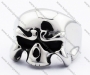 Stainless Steel Skull Ring - KJR010098