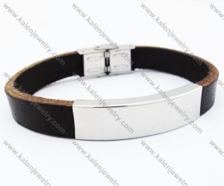 Stainless Steel Leather Bracelets - KJB050258