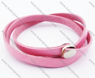 Stainless Steel Leather Bracelets - KJB050277