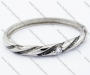 Stainless Steel Zircon Stone Bangle - KJB200093