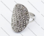 Stainless Steel Stone Rings - KJR280221