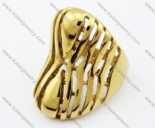 Stainless Steel Gold Ring - KJR280222