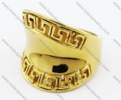 Stainless Steel Gold Ring - KJR280224