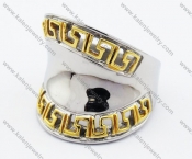 Stainless Steel Gold Plating Ring - KJR280226
