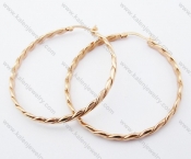 Stainless Steel Line Earring - KJE050891