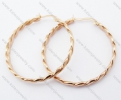 Stainless Steel Line Earring - KJE050894