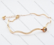 Stainless Steel Rose Gold Bangle - KJB050355