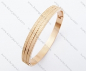 Stainless Steel Rose Gold Bangle - KJB050360