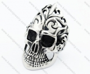 Big & Heavy Stainless Steel Skull Ring - KJR370044