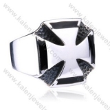 Stainless Steel German WWII Iron Cross Ring - KJR350123