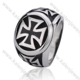 Stainless Steel German World War II Iron Cross Ring - KJR350151