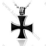 Stainless Steel German World War II Iron Cross Pendant - KJP350059