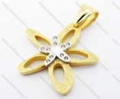 Stainless Steel Lovely Flower Pendant - KJP160128