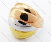 Stainless Steel 3 Colours Plating Ring - KJR280260