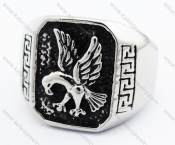 Stainless Steel Eagle Sign Ring - KJR330076