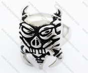 Stainless Steel Vampire Bat Ring - KJR330078