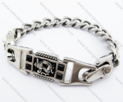 Detachable Stainless Steel Dragon Sign Bracelet - KJB400022