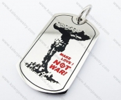Stainless Steel Anti-war Pendant - KJP400020
